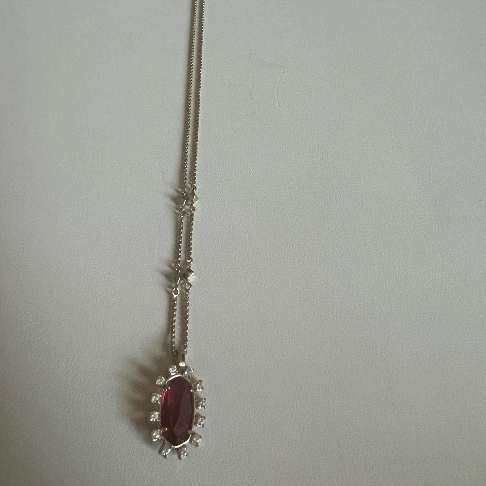 Dark Pink/ Reddish Adjustable Multi Length Neckla… - image 7